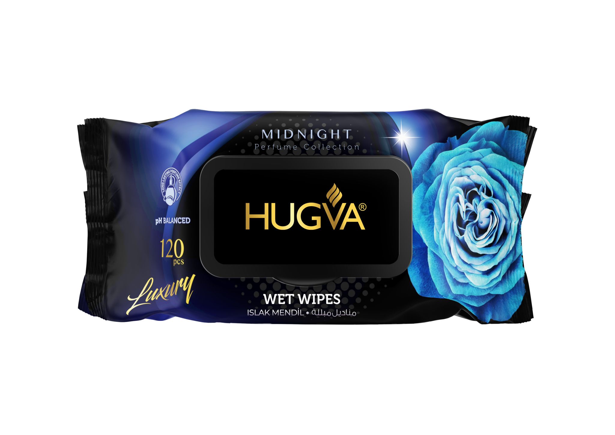 HUGVA MIDNIGHT Chusteczki nawilżane 120 sztuk