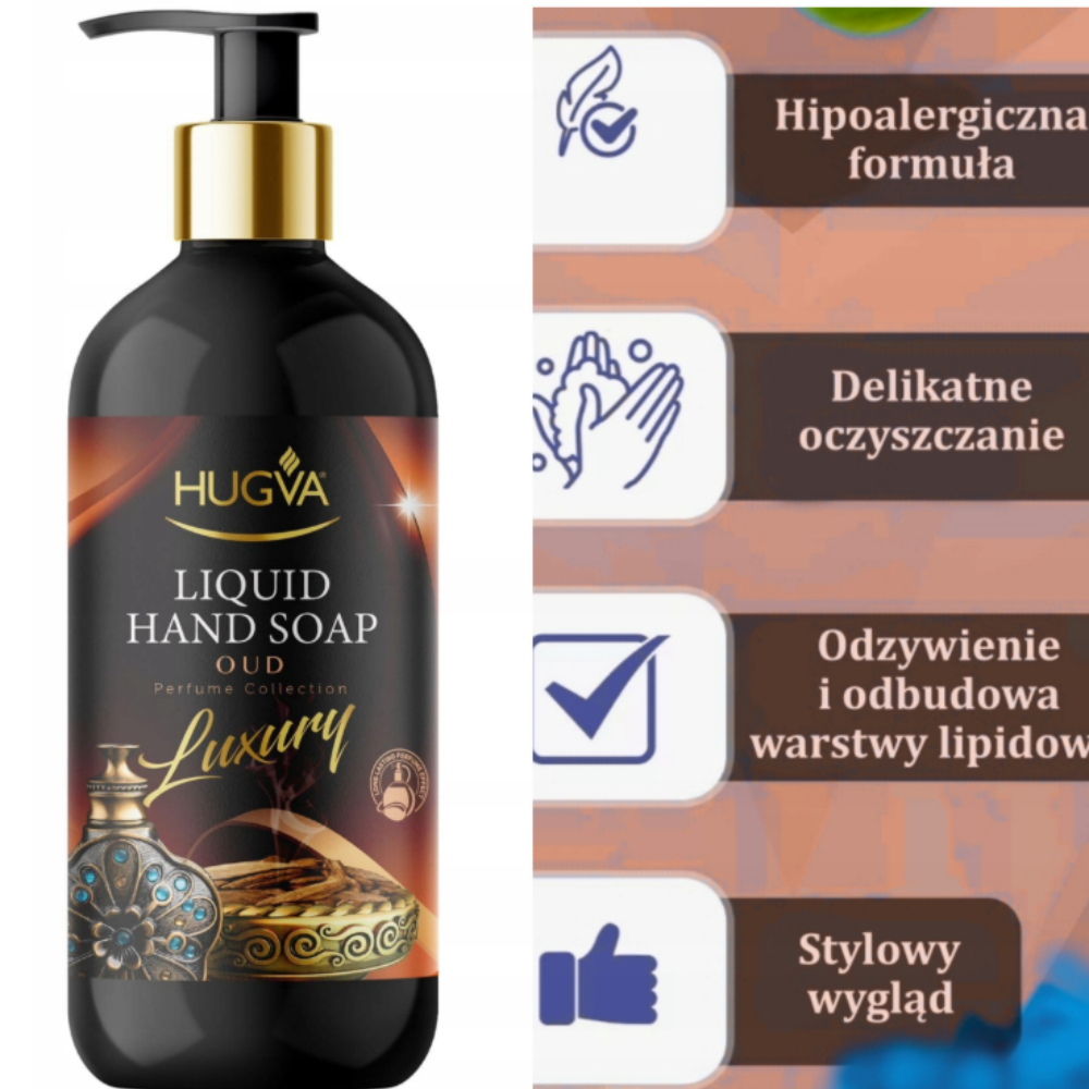 Mydło w płynie Hugva Luxury 500 l - obrazek 2