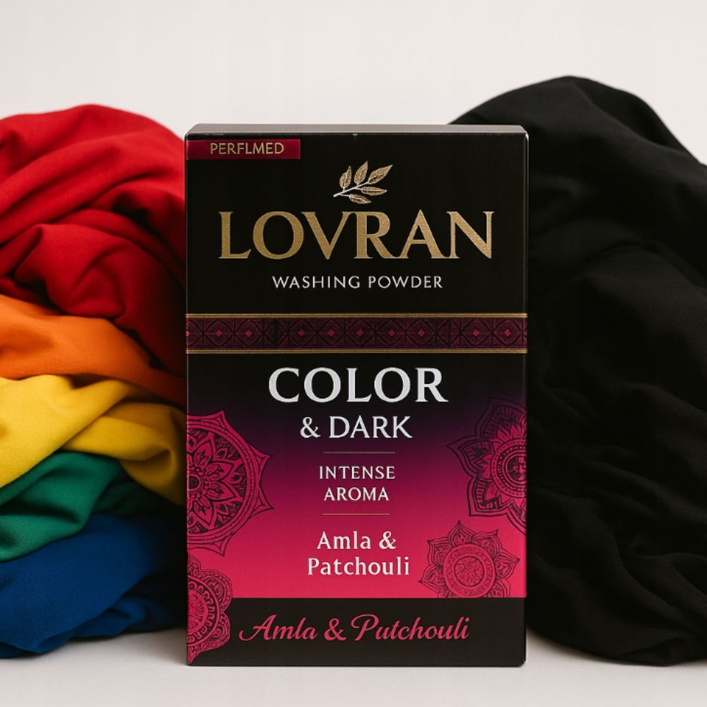 LOVRAN COLOR & DARK Proszek do Prania Kolorów i Czarnego 2,5kg 50prań Amla - obrazek 2