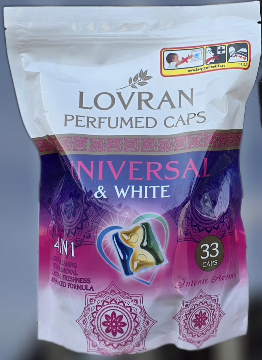 Kapsułki do prania Lovran Universal & White 33szt