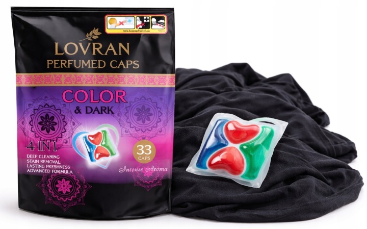 Kapsułki do prania Lovran "Color & Dark" 33szt - obrazek 3